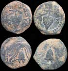 Prutahs of King Herod Archelaus Prutahs of King Herod Archelaus